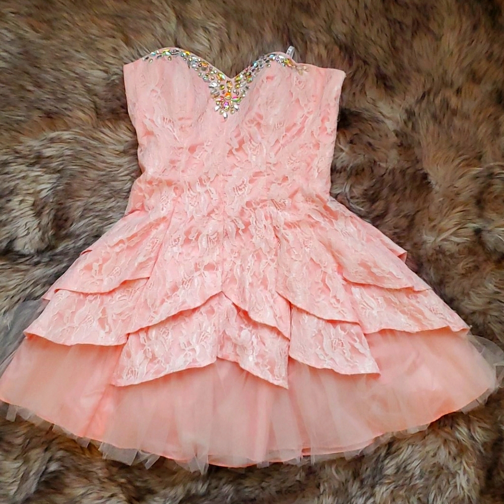 Pink Prom dress short